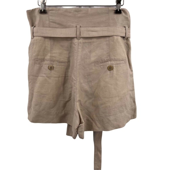 WHiT Linen High Waist Shorts Size 6 - Picture 2 of 5